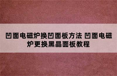 凹面电磁炉换凹面板方法 凹面电磁炉更换黑晶面板教程